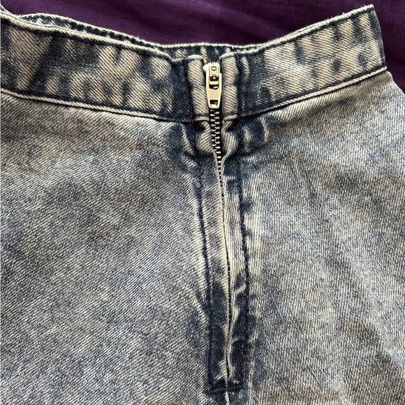 TOPSHOP Petite A-Line Denim Skirt - Picture 4 of 6